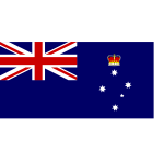 Vector graphics of flag of Victoria